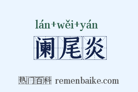 阑尾炎是什么意思的图片